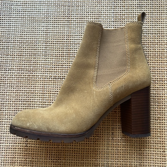 Tory Burch Lug Sole Suede Booties - Picture 3 of 7